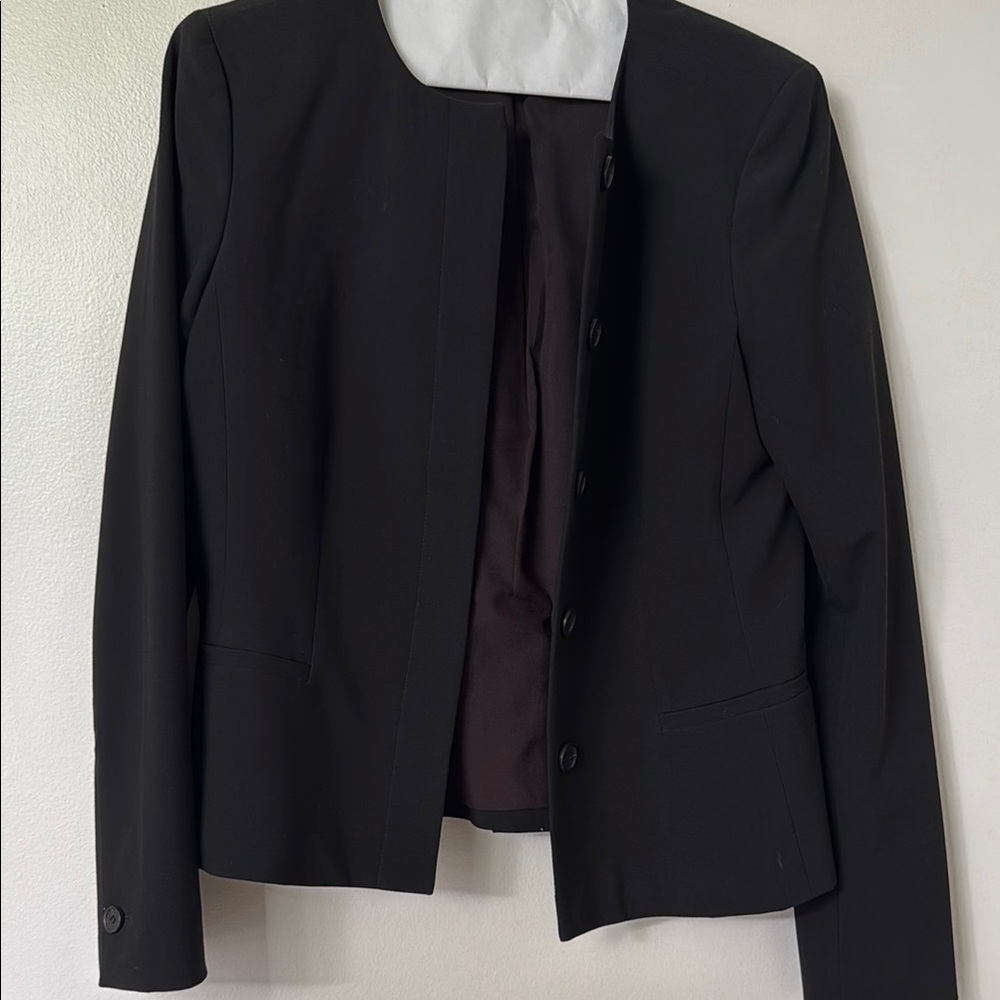 Ann Taylor Black Structured Blazer for Business